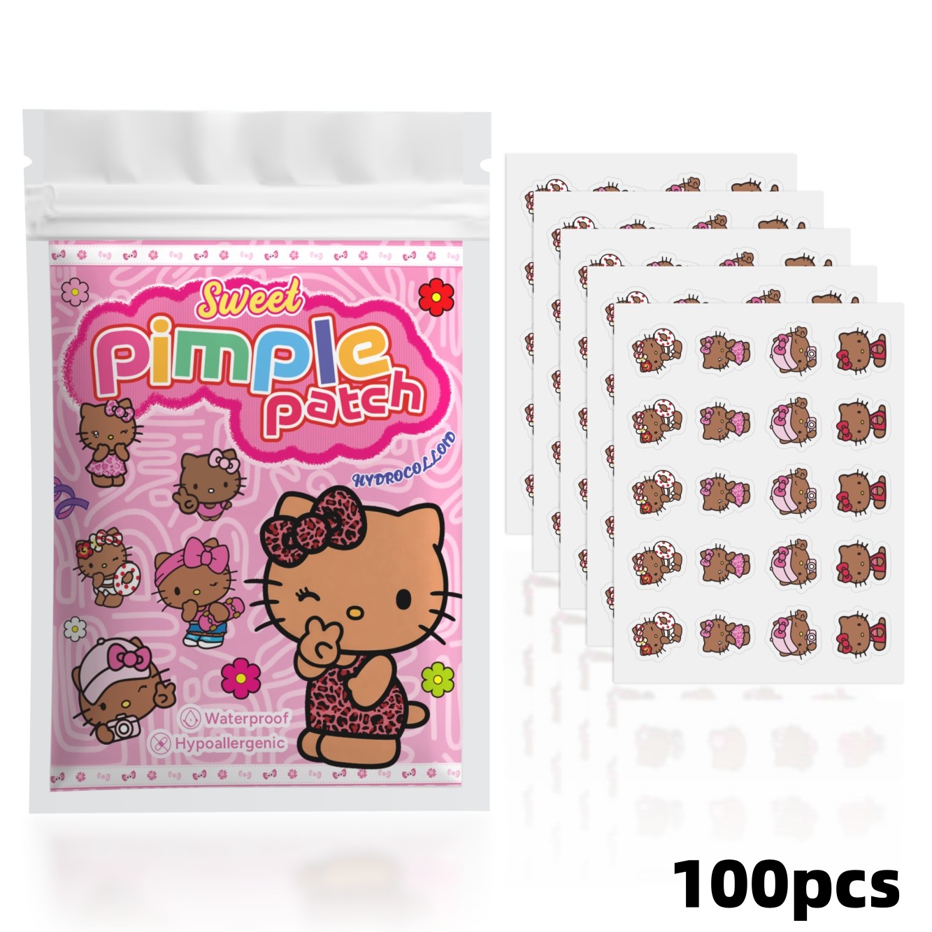 100PCS hello kitty Acne patche - Skincare The Originote 评论和价格