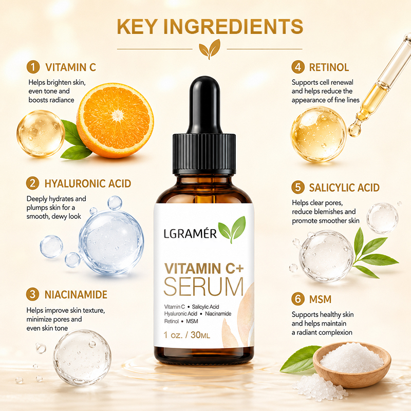 Vitamin C+ Facial Serum With H - Hyaluronic Acid Serum 评论和价格
